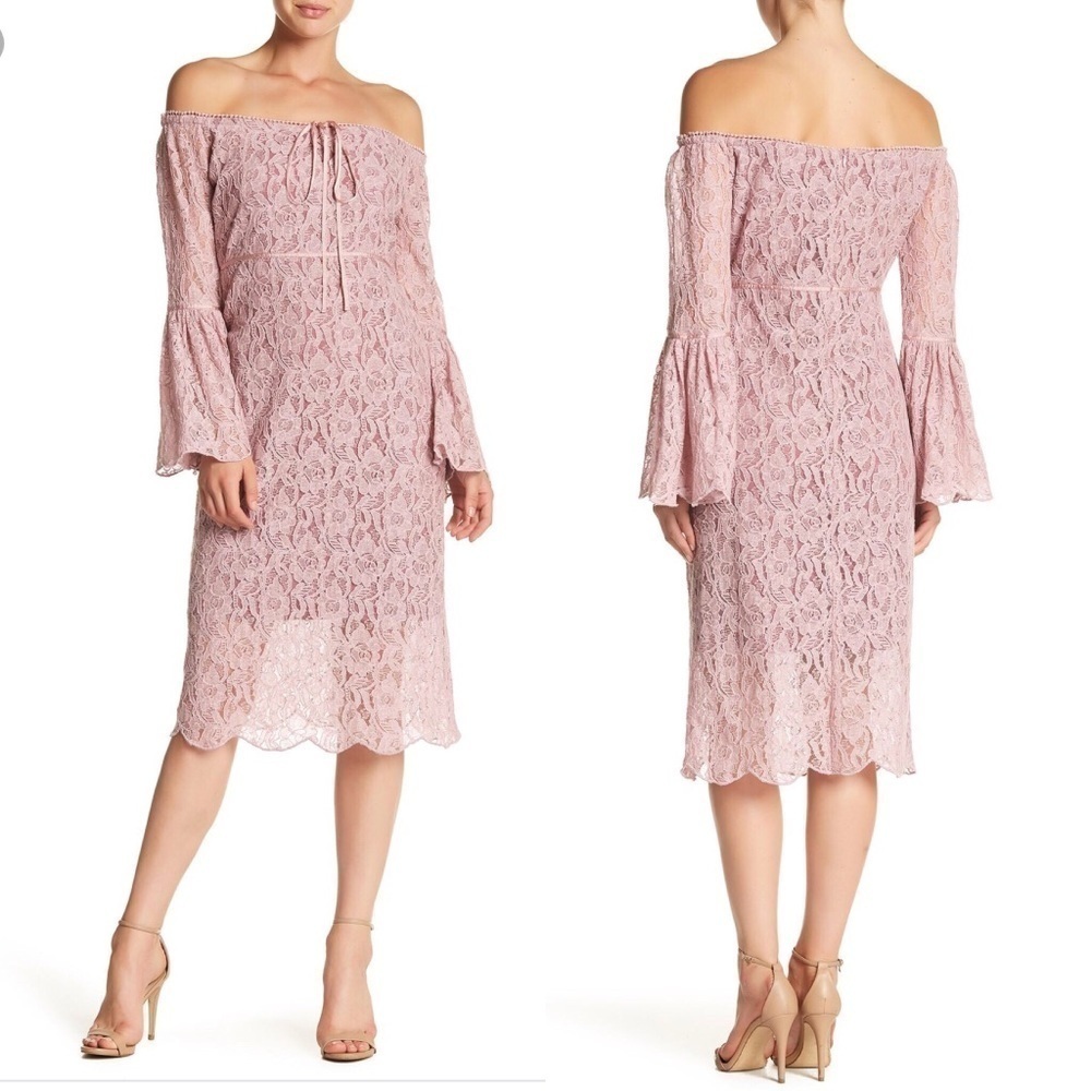 NWT Walter baker Serena lace off shoulder dress